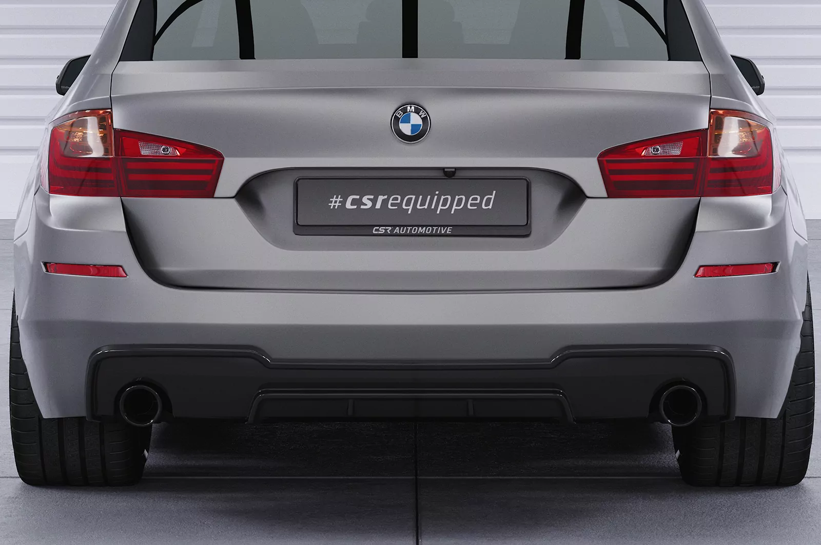 Heckansatz für BMW 5er F10/F11 535i/535d M-Paket HA289 Schwarz Strukturiert