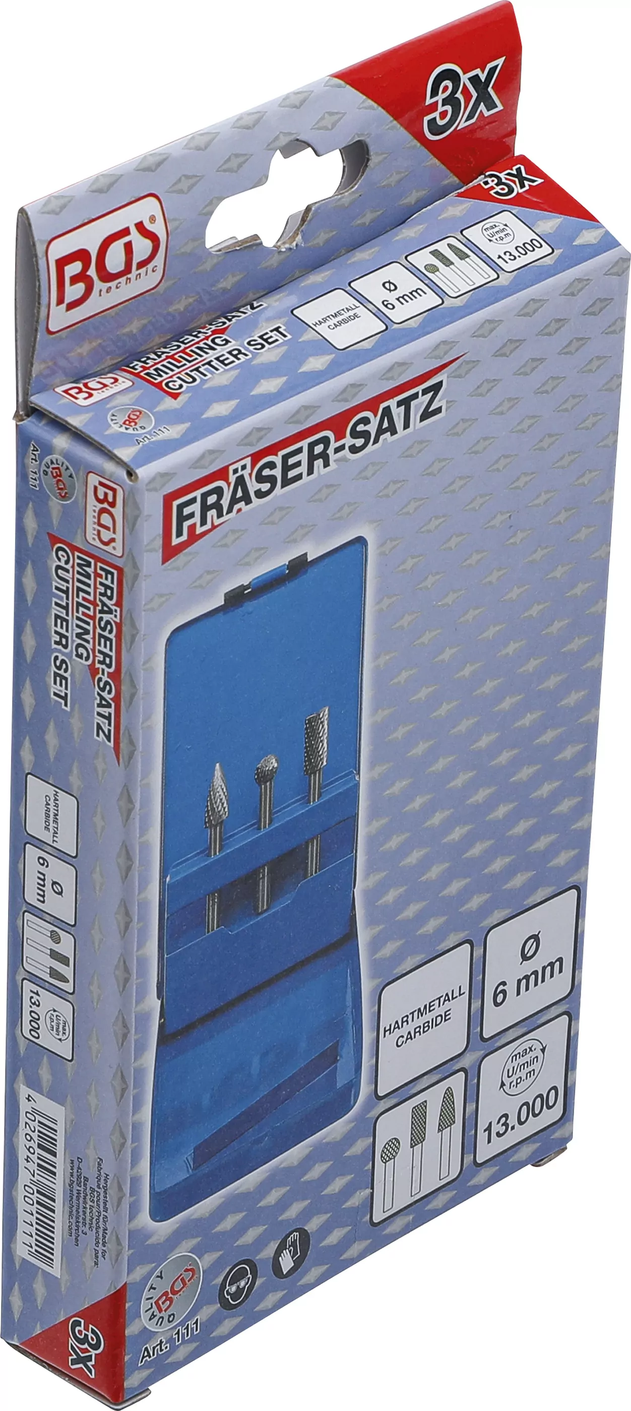 Fräser-Satz | 3-tlg.