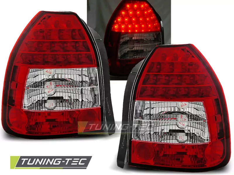 Honda Civic 09.95-02.01 3d Red White Led