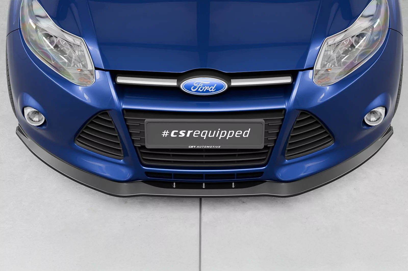 Cup-Spoilerlippe mit ABE für Ford Focus MK3 Basis CSL477 Strukturiert (schwarz matt)