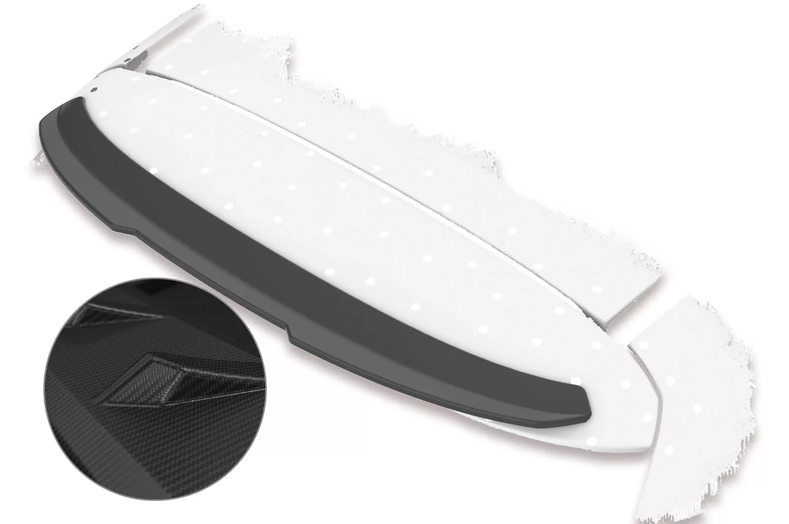 Heckflügel mit ABE für Ford Focus MK3 Turnier HF684-M Carbon Look (matt)