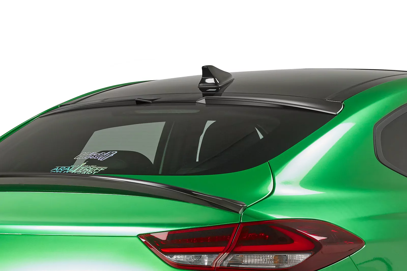 Heckscheibenblende für Hyundai I30 (PD) Fastback HSB078 Strukturiert (schwarz matt)