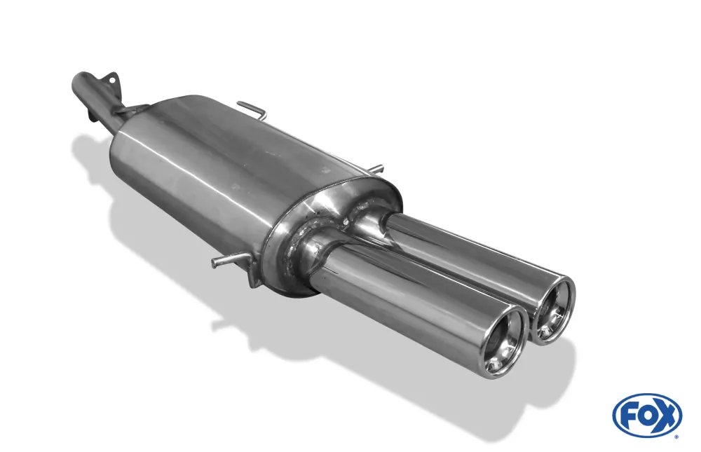 Mazda 323 IV Typ BG Stufenheck  Endschalldämpfer mit Flansch - 2x80 Typ 13