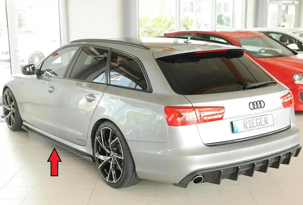 Rieger Seitenschweller links ansatz für Audi A6 S6 (4G/C7) Lim. 02.12-08.14 (bis Facelift)