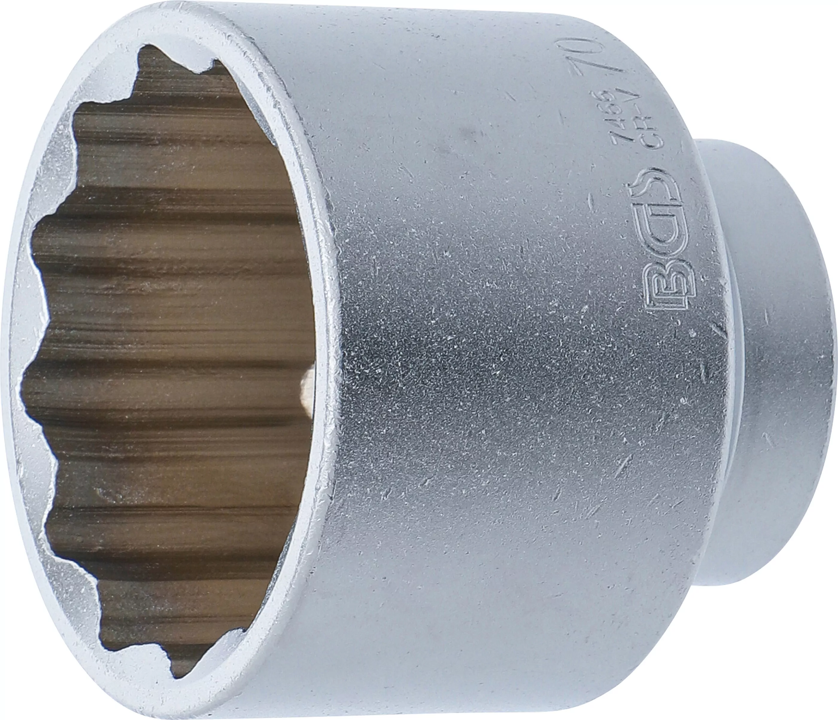 Steckschlüssel-Einsatz Zwölfkant | Antrieb Innenvierkant 20 mm (3/4") | SW 70 mm