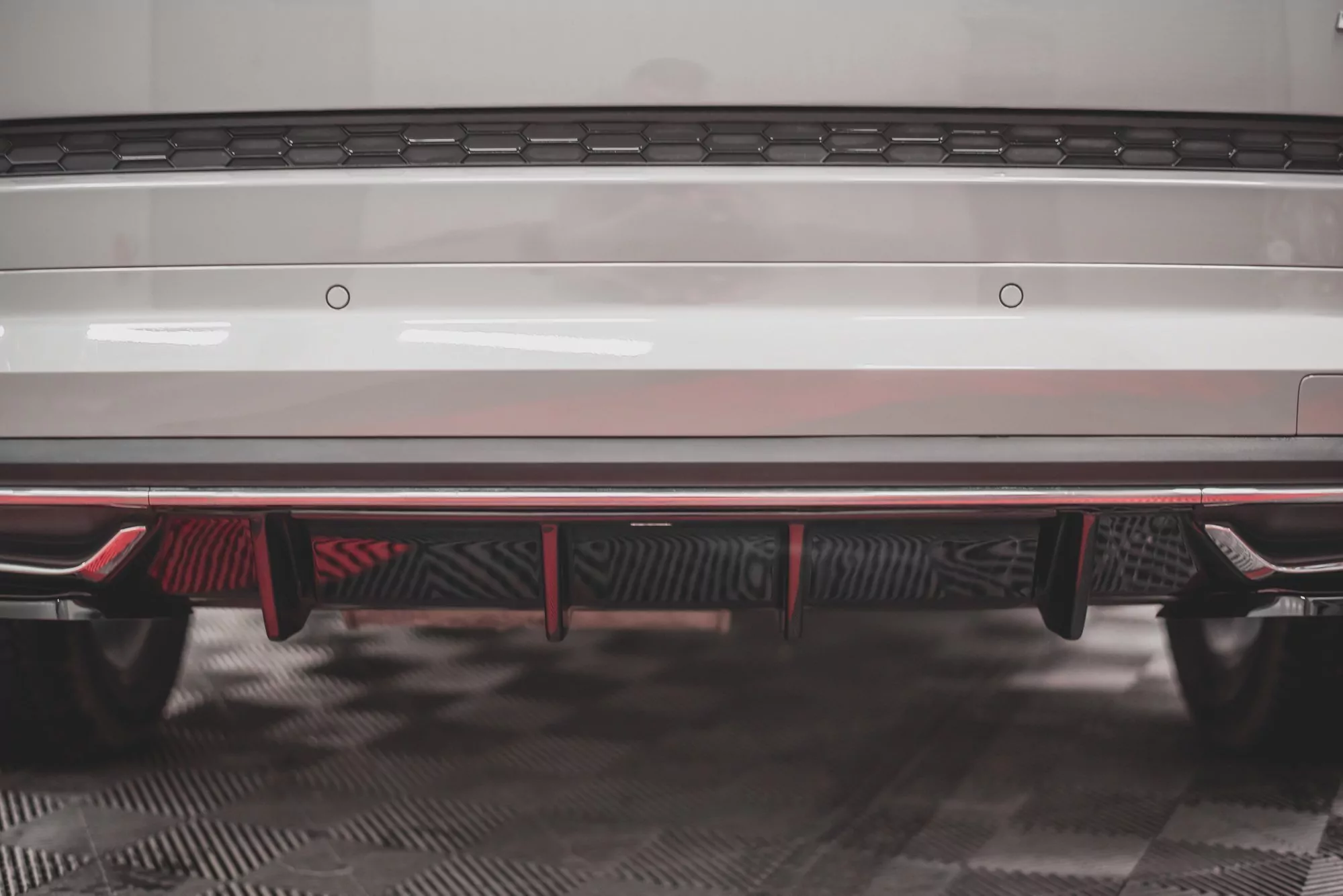 Diffusor Heck Ansatz Passend Für Passend Für Skoda Kodiaq Mk1 Sportline Schwarz Hochglanz Schwarz Hochglanz