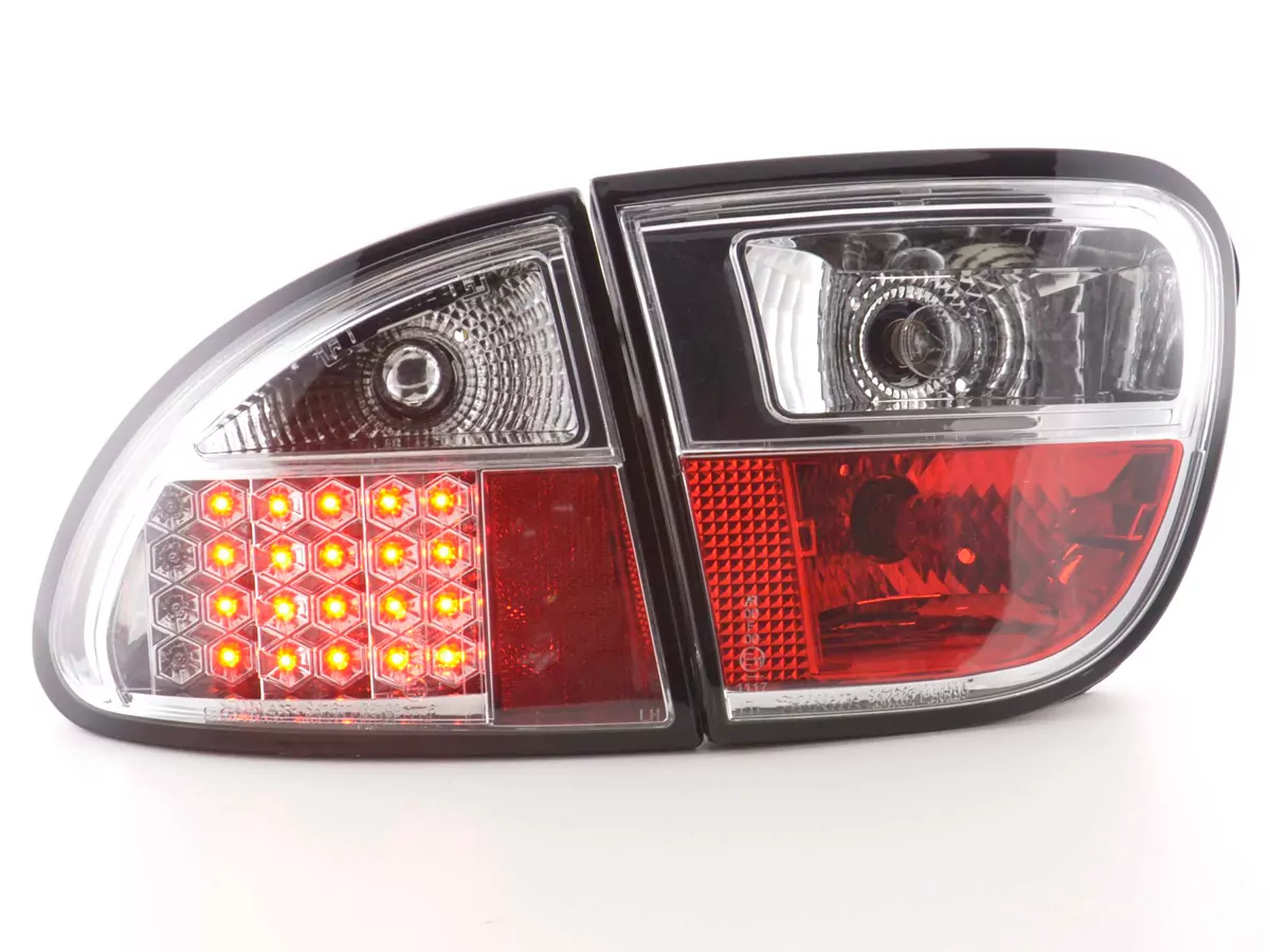 LED Rückleuchten Set Seat Leon Typ 1M Bj. 1999-2005 chrom