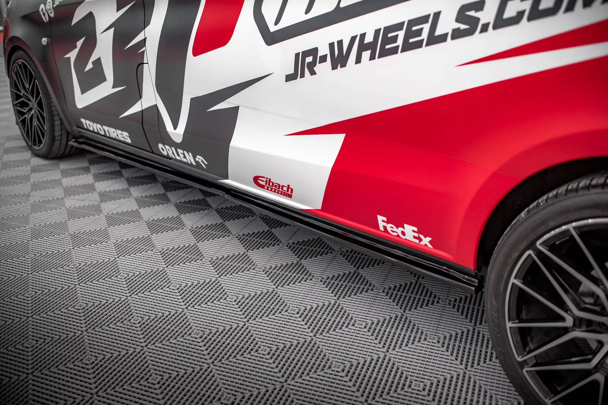 Seitenschweller Ansatz Für Mercedes-Benz Vito Extra Long W447 Facelift / V Extra Long W447 Facelift Schwarz Hochglanz