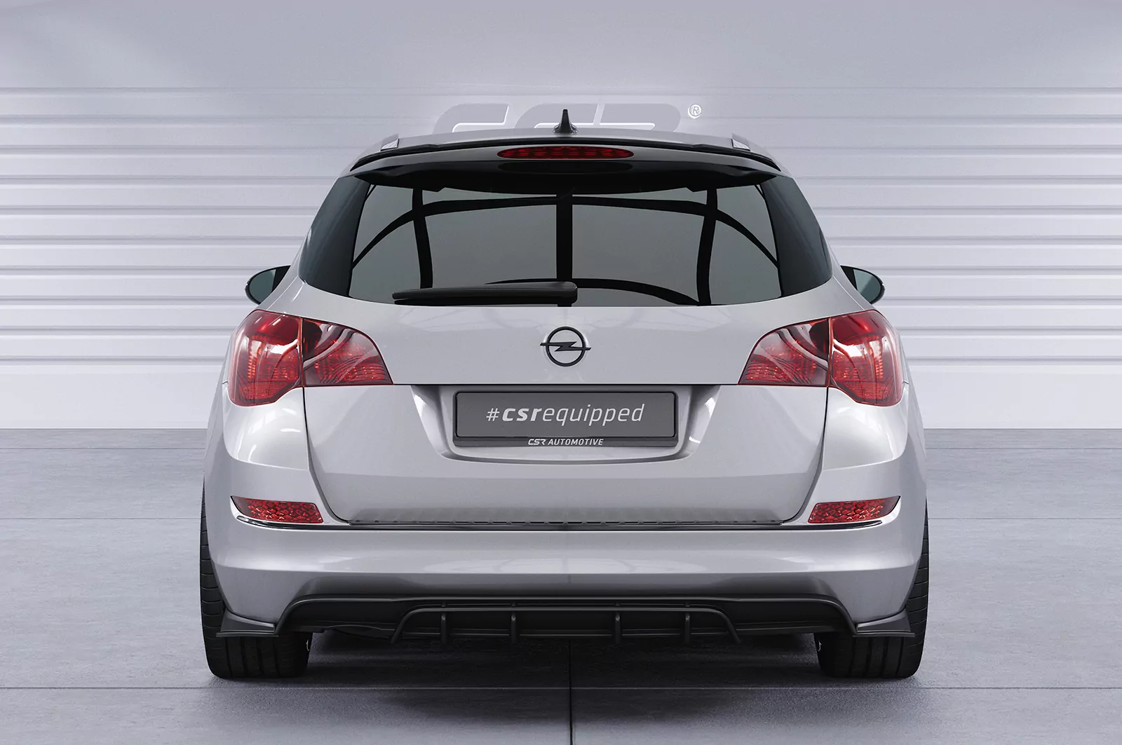 Heckflügel mit ABE für Opel Astra J Sports Tourer HF715 Strukturiert (schwarz matt)