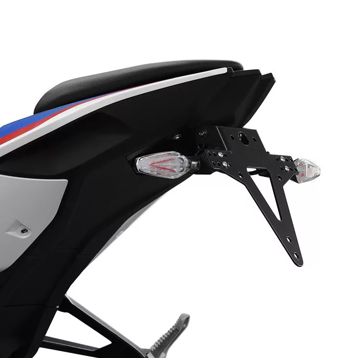 Kennzeichenhalter | BMW S1000RR | 19-20 verstellbar | schwarz | inkl. Reflektorhalter
