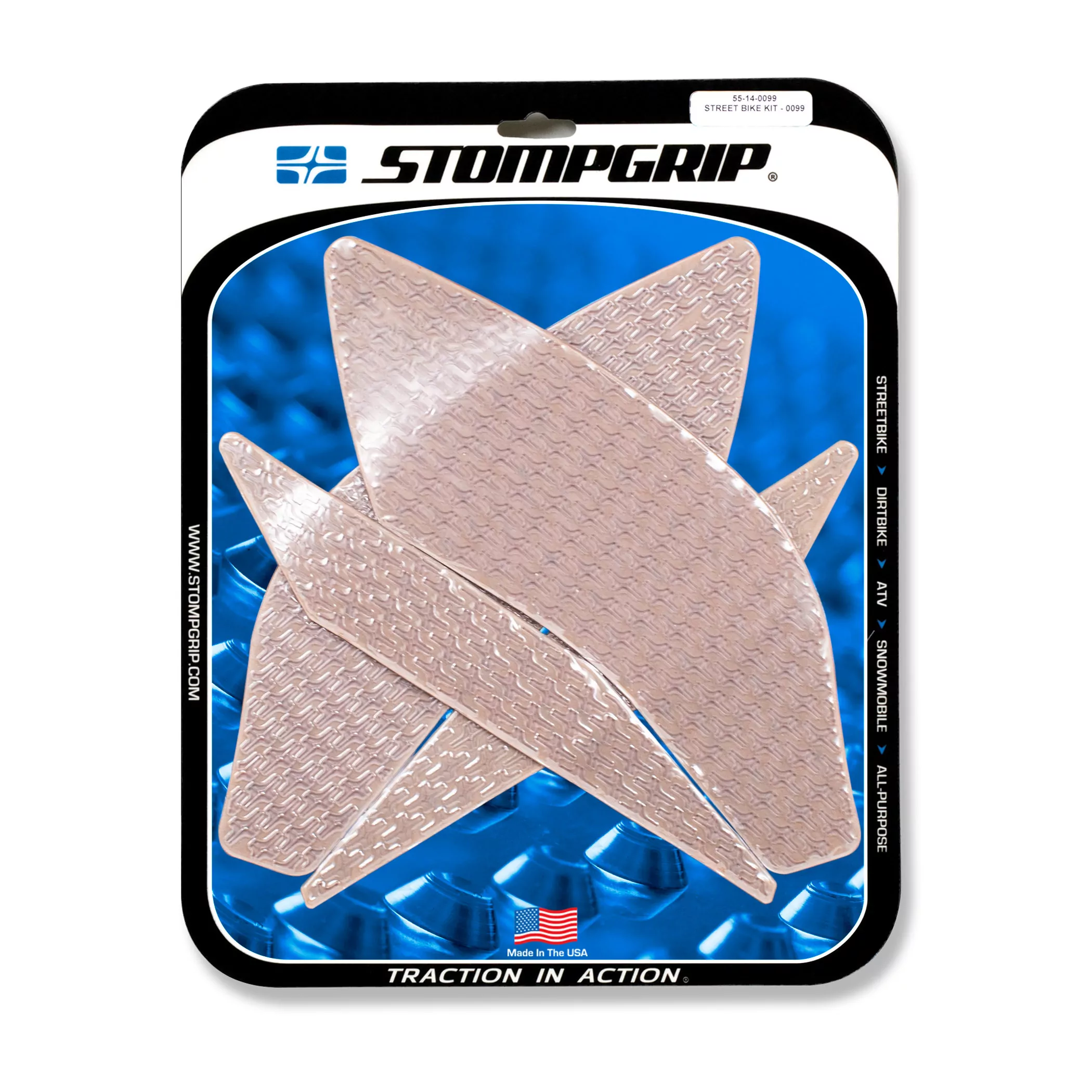 Stompgrip Traction Pad Icon für Yamaha YZF-R1 15-22 Klar