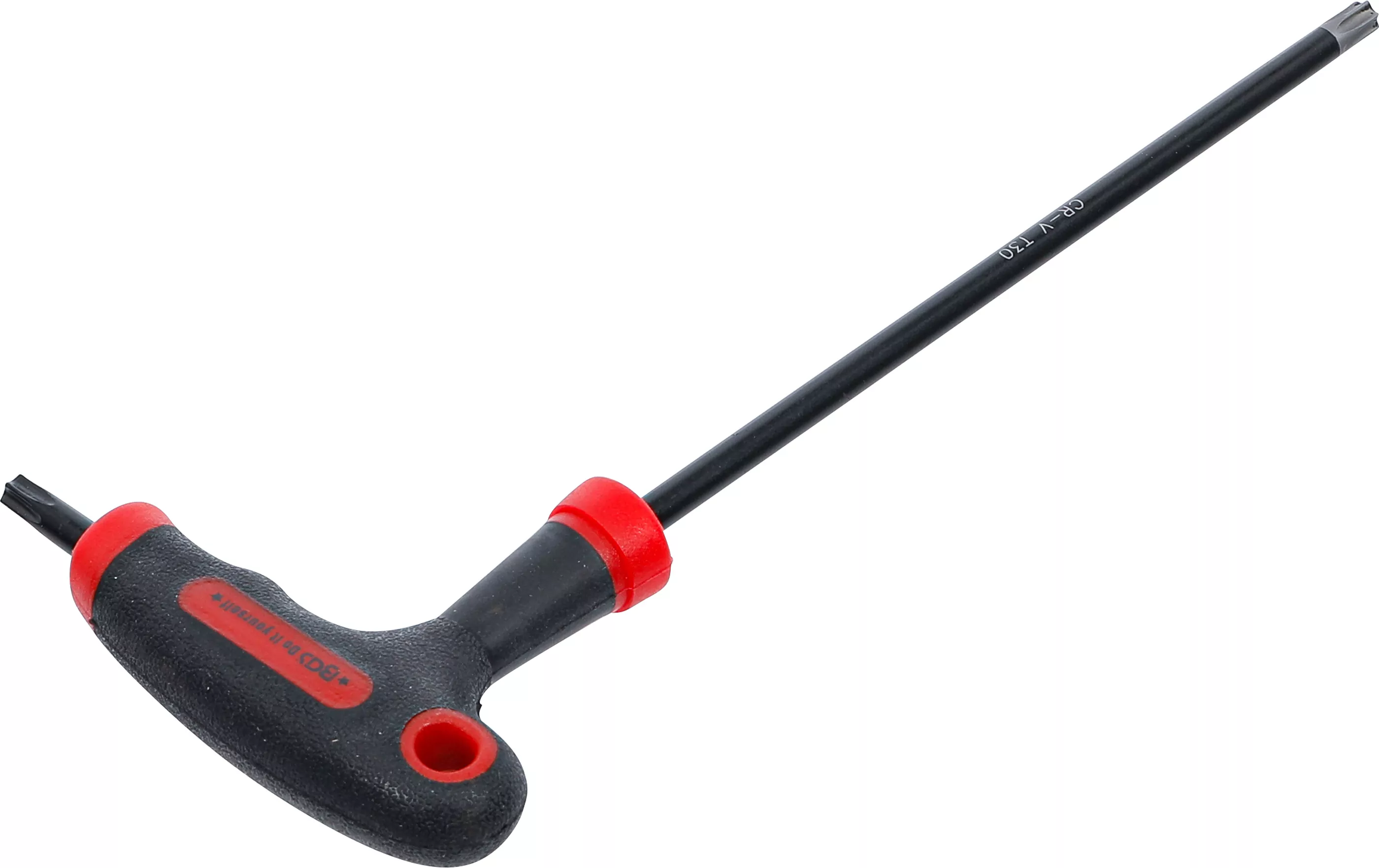 Schraubendreher mit T-Griff und seitlicher Klinge | T-Profil (für Torx) mit/ohne Bohrung T30