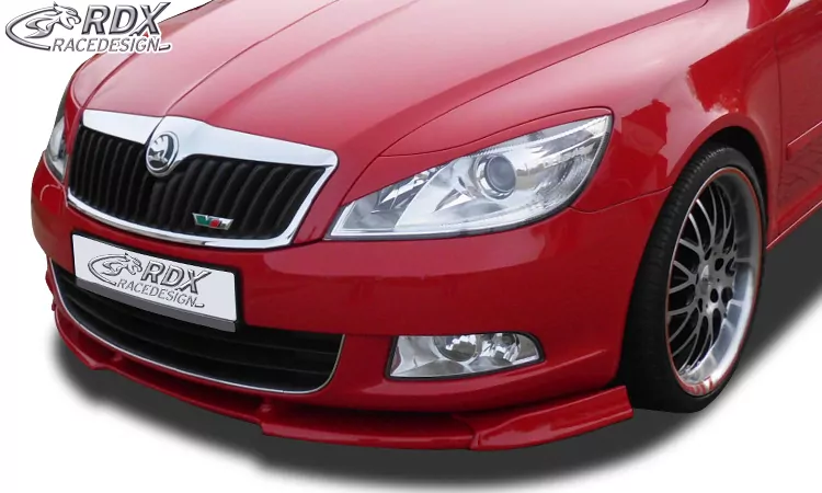 RDX Frontspoiler VARIO-X für SKODA Octavia 2 Facelift Typ 1Z 2008+ (nicht RS) Frontlippe Front Ansatz Vorne Spoilerlippe