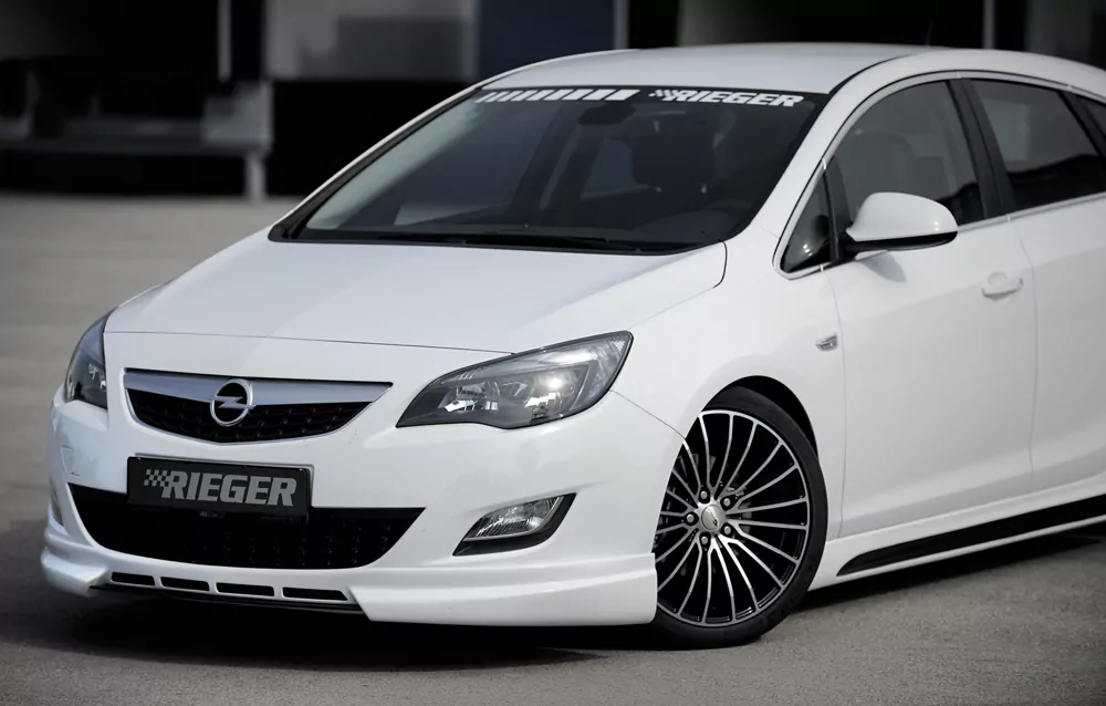 Rieger Spoilerlippe für Opel Astra J - Schrägheck 11.08-09.12 (bis Facelift) carbon optik