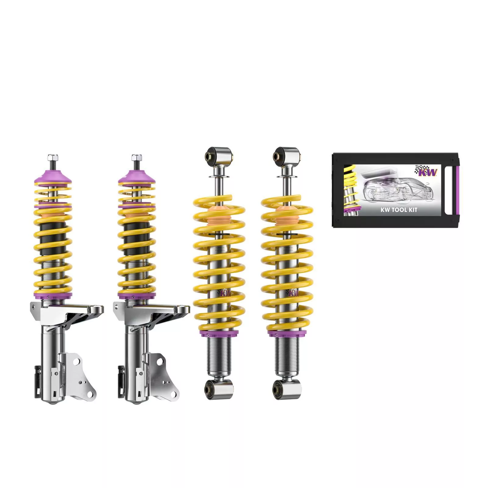 KW Gewindefahrwerk V1 inox AUDI 80 Avant (B4) 8C5 Allrad 09/1991-01/1996