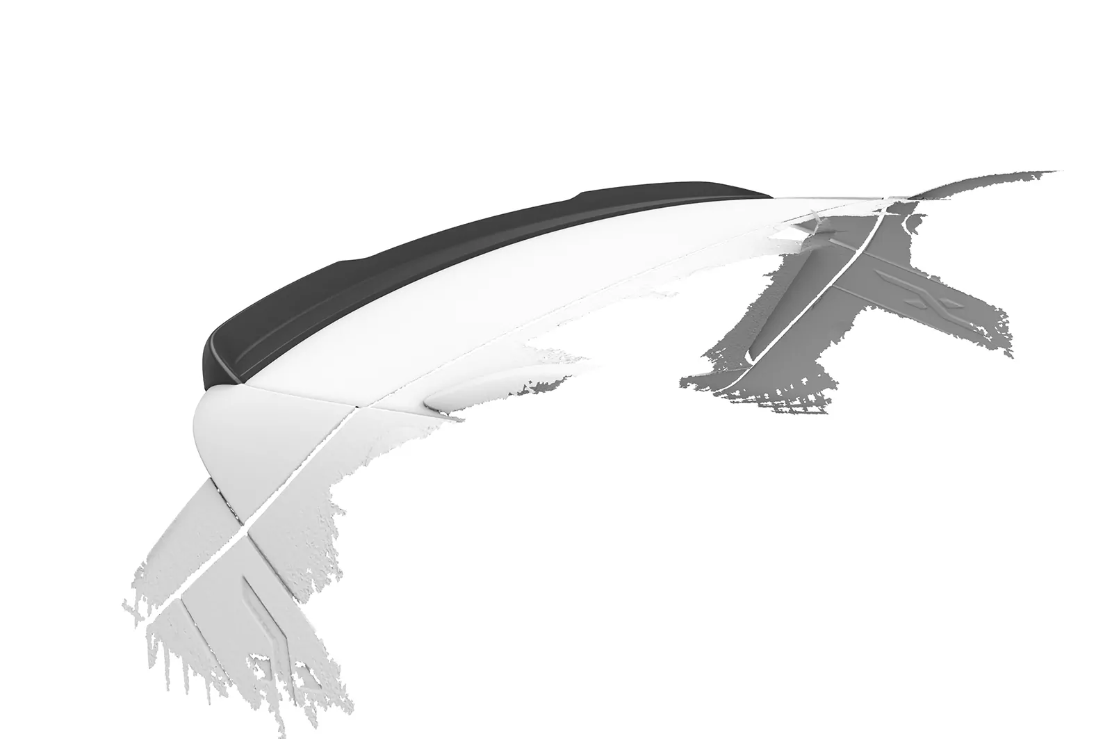 Heckflügel mit ABE für Seat Arona HF139 Schwarz Strukturiert