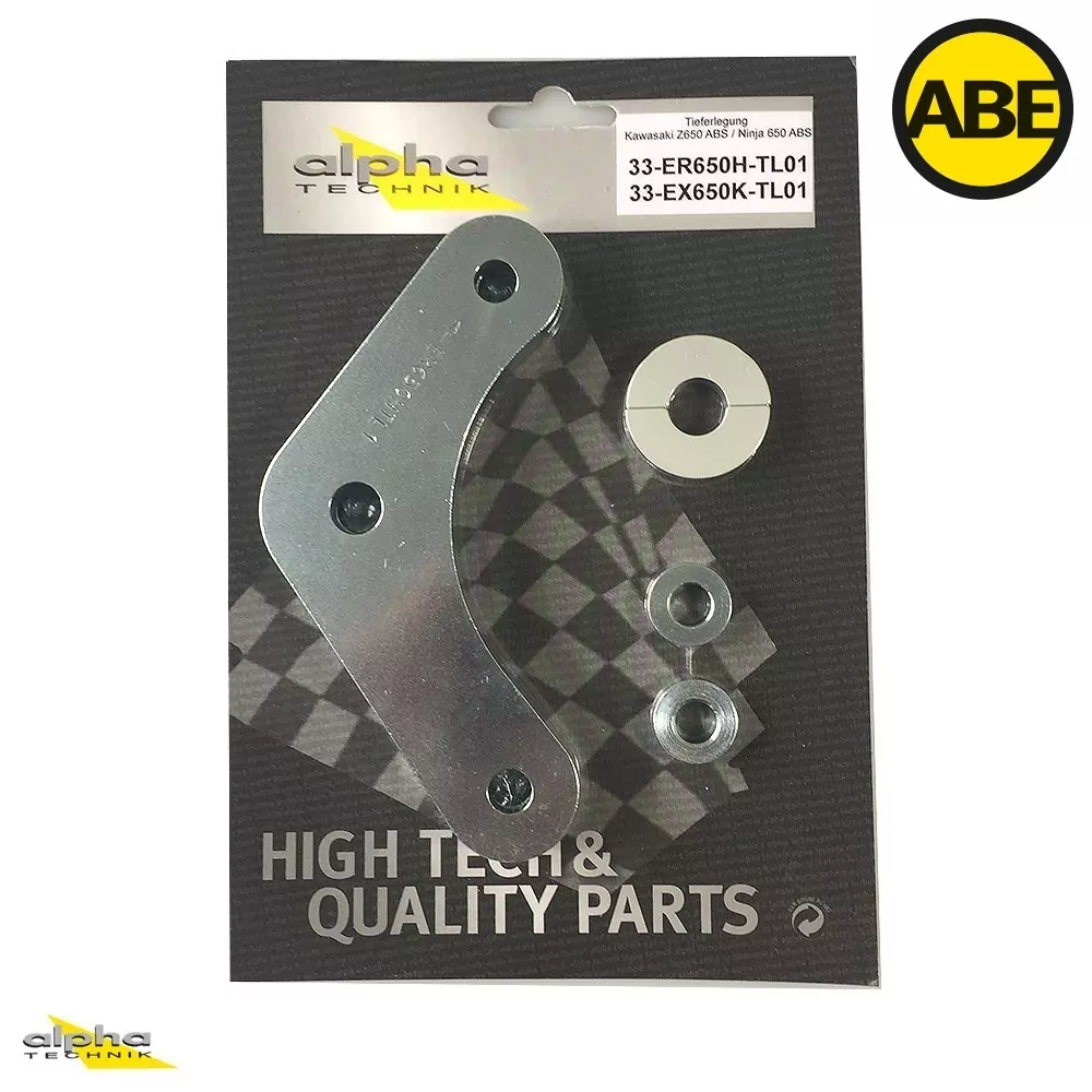 alpha Technik Tieferlegungssatz 25mm für Kawasaki Z650RS Typ ER650R / ER650RA2 Modelljahr 2024-