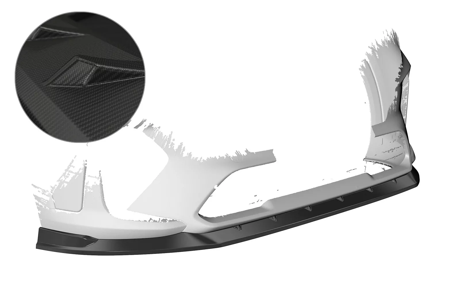 Cup-Spoilerlippe für Hyundai Tucson (TLE) N-Line CSL511-M Carbon Look (matt)