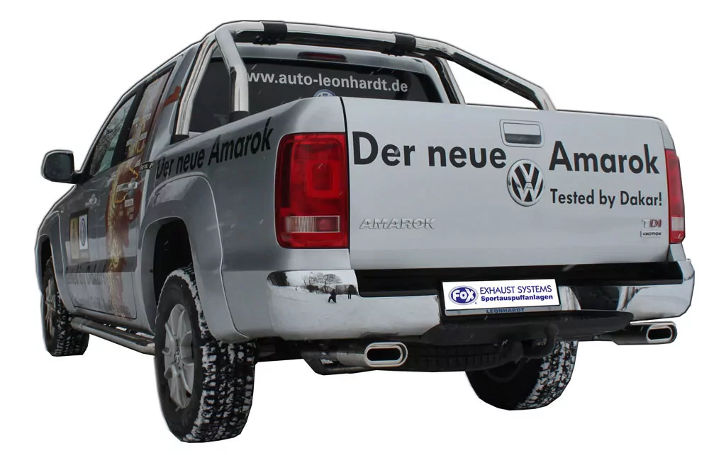 VW Amarok 4x4  Endschalldämpfer Ausgang rechts/links - 160x80 Typ 53 rechts/links