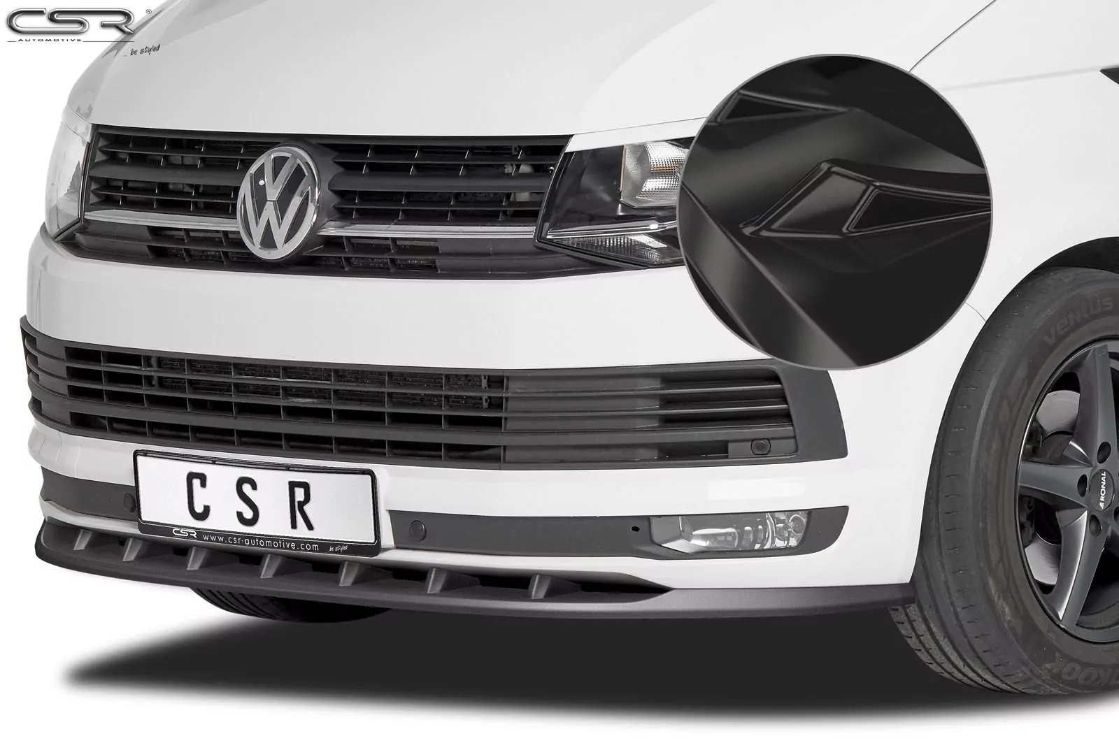 Cup-Spoilerlippe glänzend mit ABE für VW T6 Multivan CSL365-G