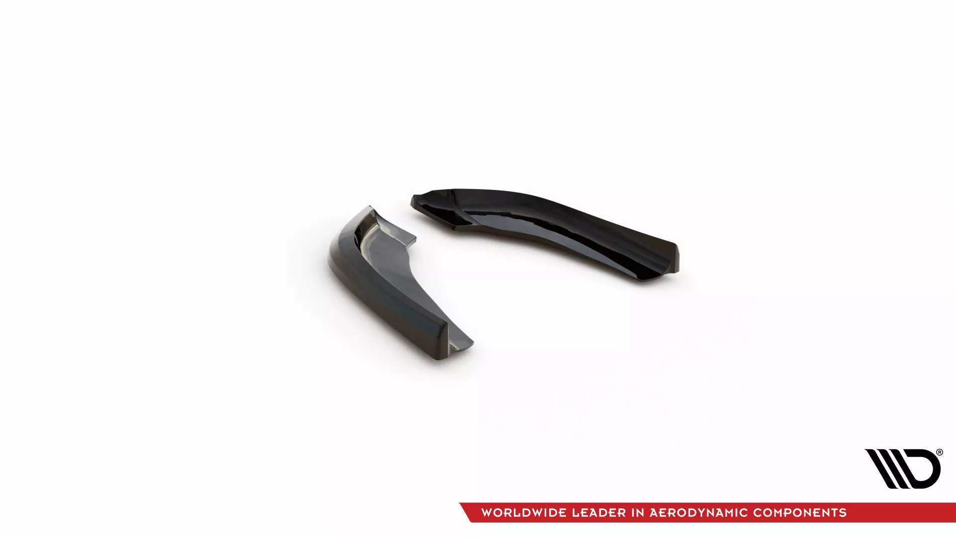 Heck Ansatz Flaps Diffusor V.5 Für (FĂĽr Heckansatz V.3)  BMW 1er F40 M-Paket/ M135i Schwarz Hochglanz