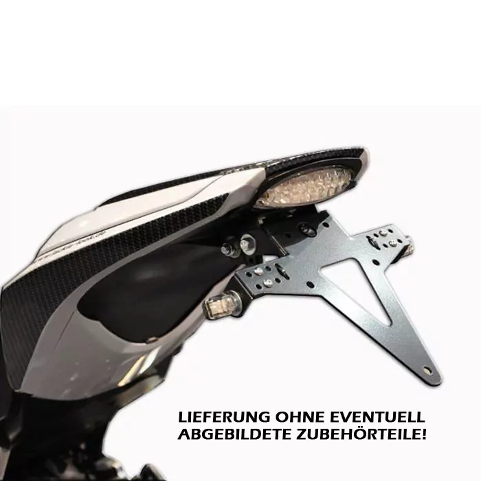 Kennzeichenhalter Honda Cbr1000 Rr, Bj. 08-09, Schwarz, Verstellbar, Inkl. Reflektorhalter