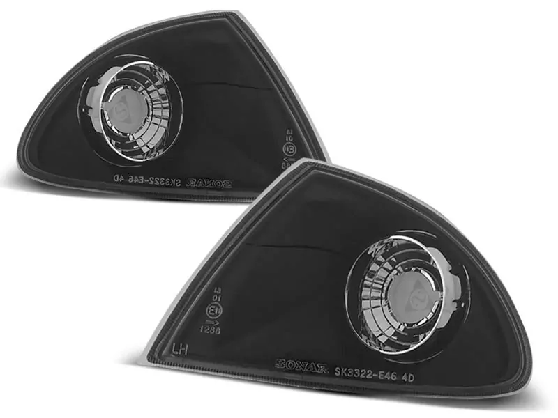 Front Direction Black Fits Bmw E46 05.98-08.01