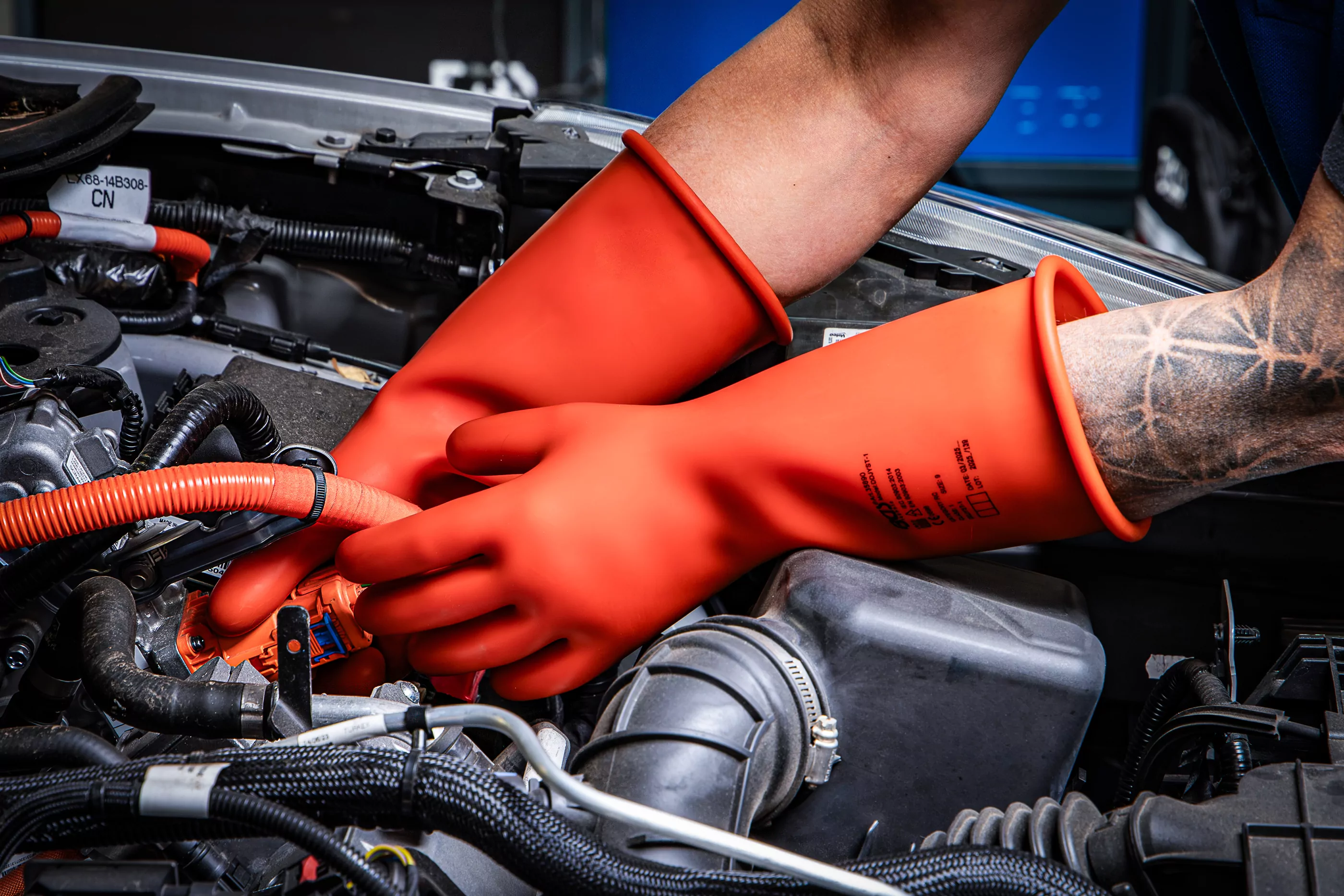 Elektriker-Schutzhandschuhe | mit Naturlatex Schutzisolierung | Größe 9 (L)