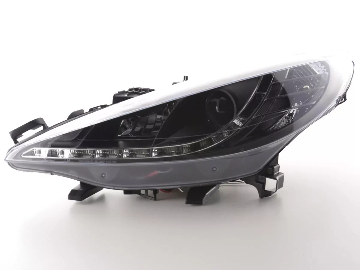 Scheinwerfer Set Daylight LED Tagfahrlicht Peugeot 207 Bj. 06- schwarz