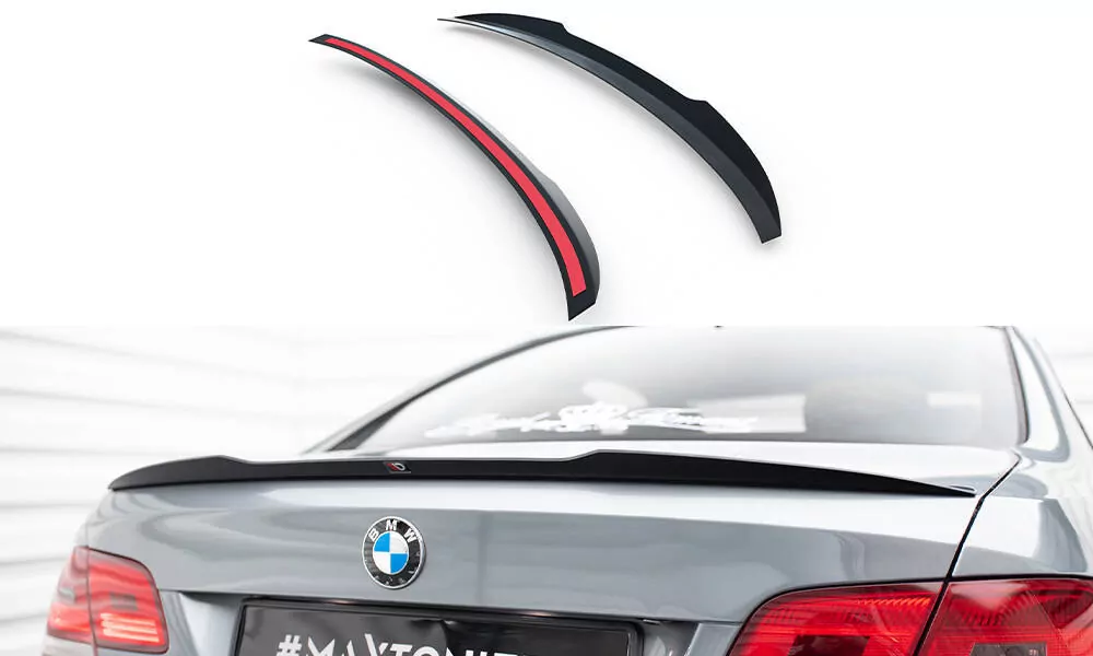 Spoiler CAP Passend Für Passend Für BMW 3er E92 M Paket Schwarz Hochglanz Schwarz Hochglanz