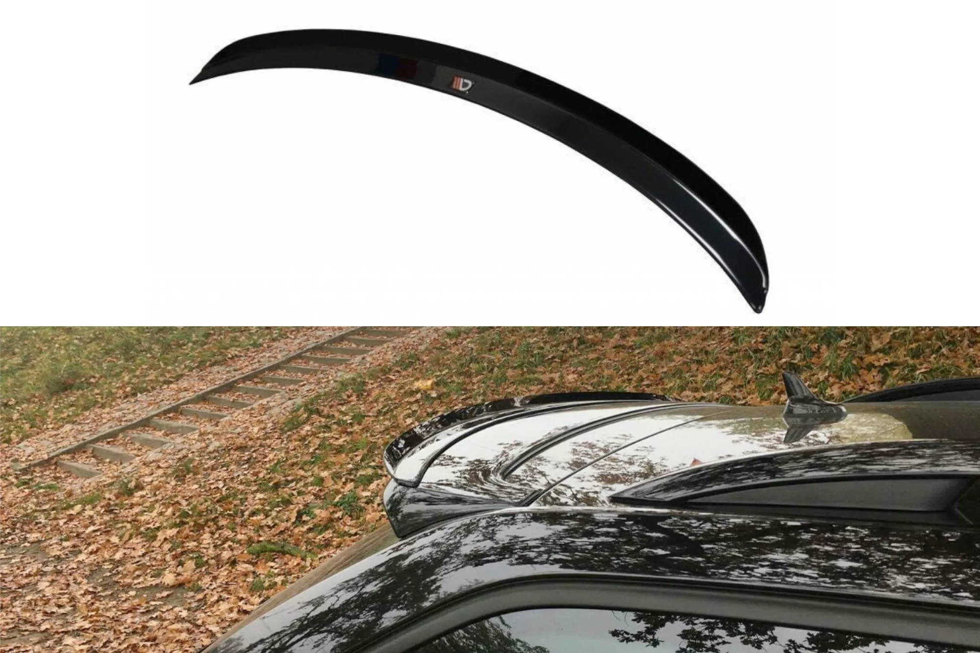Spoiler CAP Passend Für Passend Für SKODA OCTAVIA 3/3FL RS Kombi Schwarz Hochglanz Schwarz Hochglanz