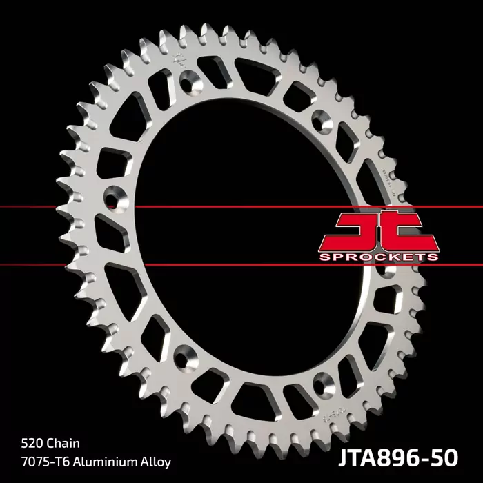 Kettenrad ALU 50Z  |  520 SI Innen Ø 165 Lochkreis 190