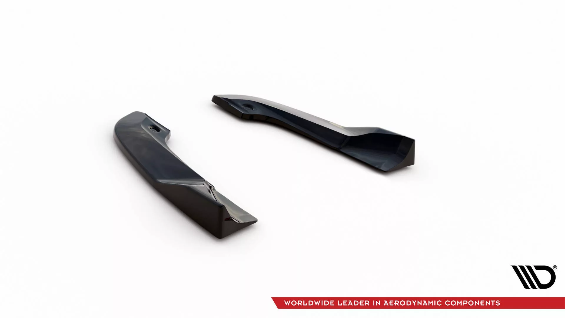 Heck Ansatz Flaps Diffusor Für Dodge Challenger SRT Hellcat Widebody Mk3 Schwarz Hochglanz