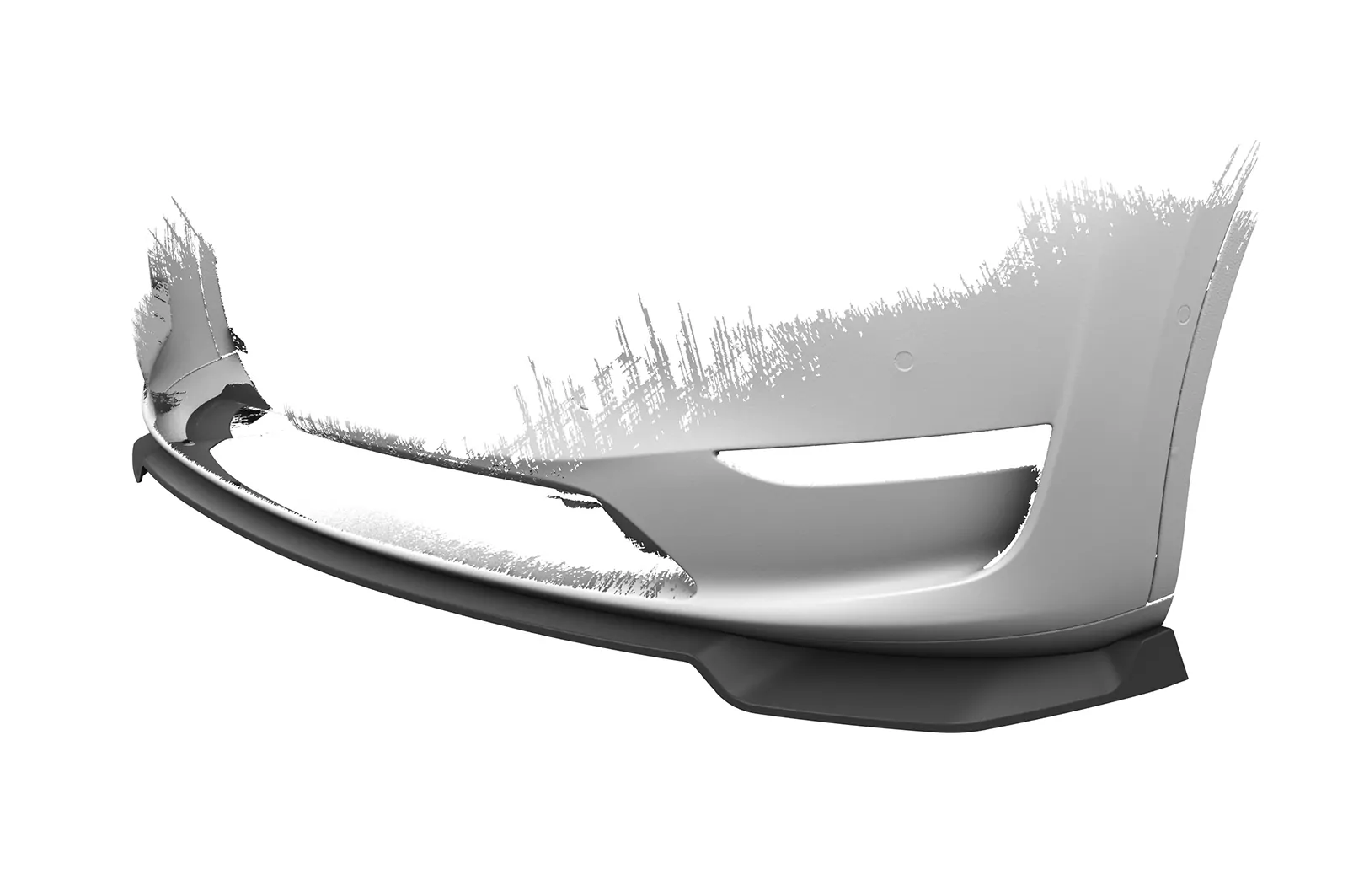 Cup-Spoilerlippe mit ABE für Tesla Model Y CSL620 Schwarz Strukturiert