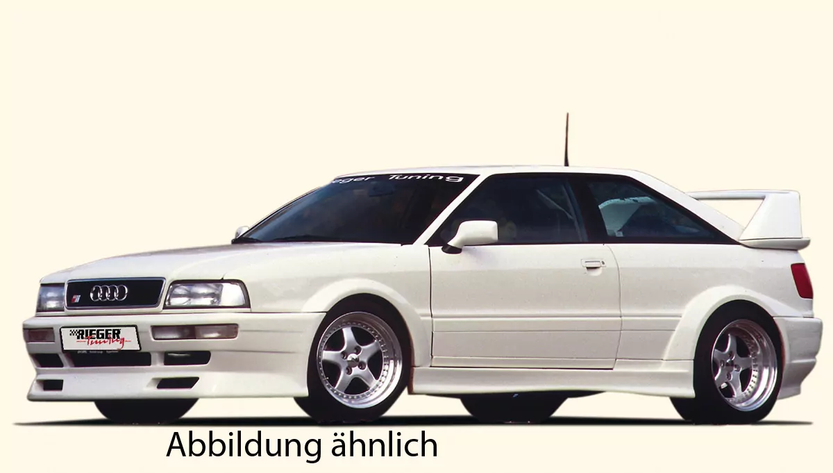 Rieger Spoilerschwert Breitbau II für Audi 80 Typ 89 - Coupé  für Spoilerstoßstange Audi Coupé 00044010 carbon optik