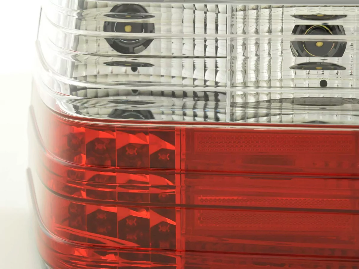 LED Rückleuchten Set Mercedes E-Klasse Limousine W124 Bj. 85-96 klar/rot