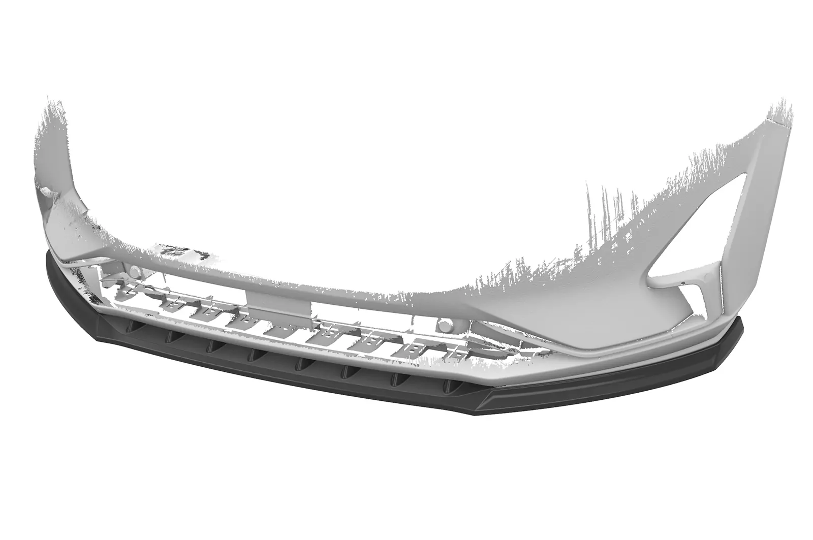 Cup-Spoilerlippe mit ABE für Ford Focus MK4 Turnier CSL606 Schwarz Strukturiert