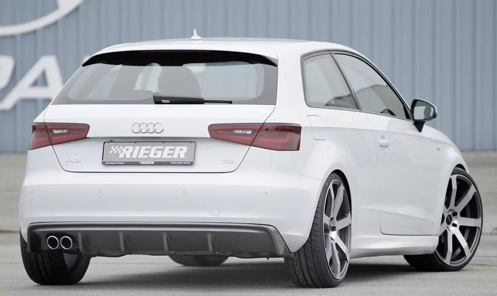 Rieger Seitenschweller für Audi A3 (8V) - 5-tür. (Sportback 8VA) 09.16- (ab Facelift) carbon optik