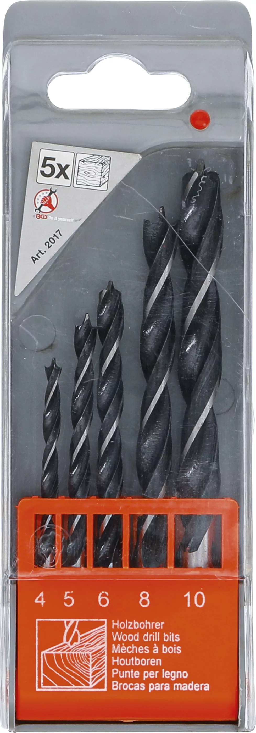 Holzbohrer-Satz | 4 - 10 mm | 5-tlg.