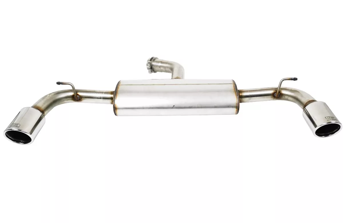 Ulter Sportauspuff für Volkswagen Golf VII GTI LOOK 2012-2019 2 Duplex Endrohre rund Ø100