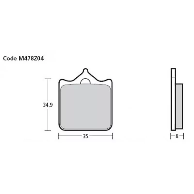 Brembo Racing Z04 Bremsbeläge vorn M478Z04