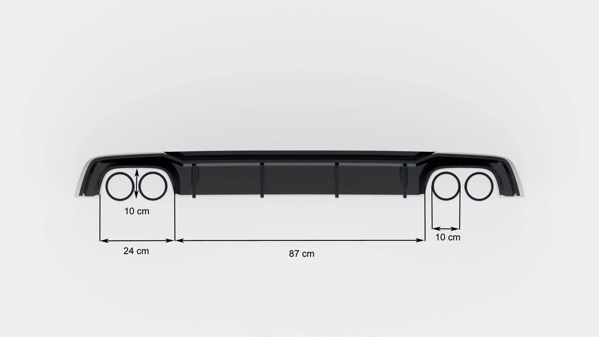 Diffusor Heck Ansatz Passend Für Passend Für AUDI S5 F5 Schwarz Hochglanz Schwarz Hochglanz