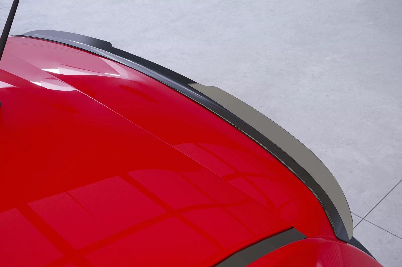 Heckflügel mit ABE für VW up!/ Seat Mii/ Skoda Citigo HF578 Strukturiert (schwarz matt)