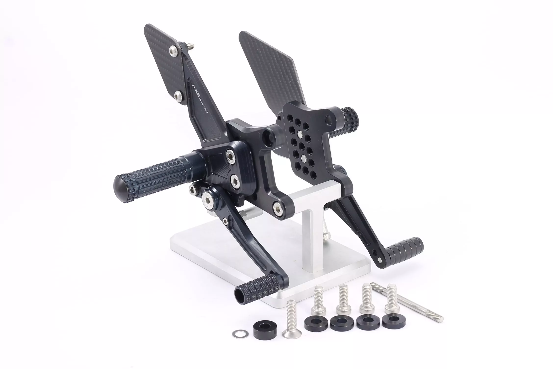 MG Biketec Sportfussrastenanlage / Rastenanlage / Fußrastenanlage mit ABE, gültig in D - A - CH für Aprilia RSV4 1100 / Factory ab 2021