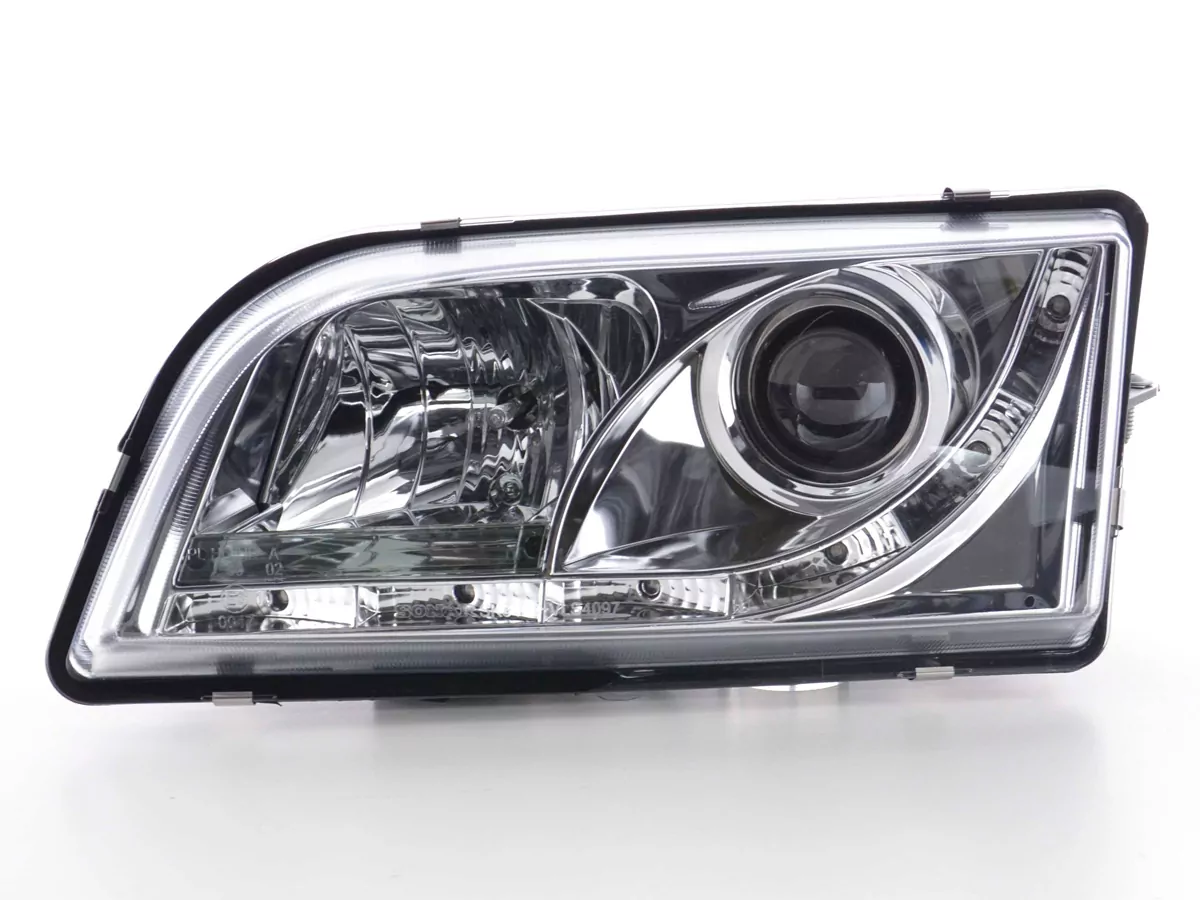 Scheinwerfer Set Daylight LED TFL-Optik Volvo S40/V40 Typ V Bj. 96-04 chrom