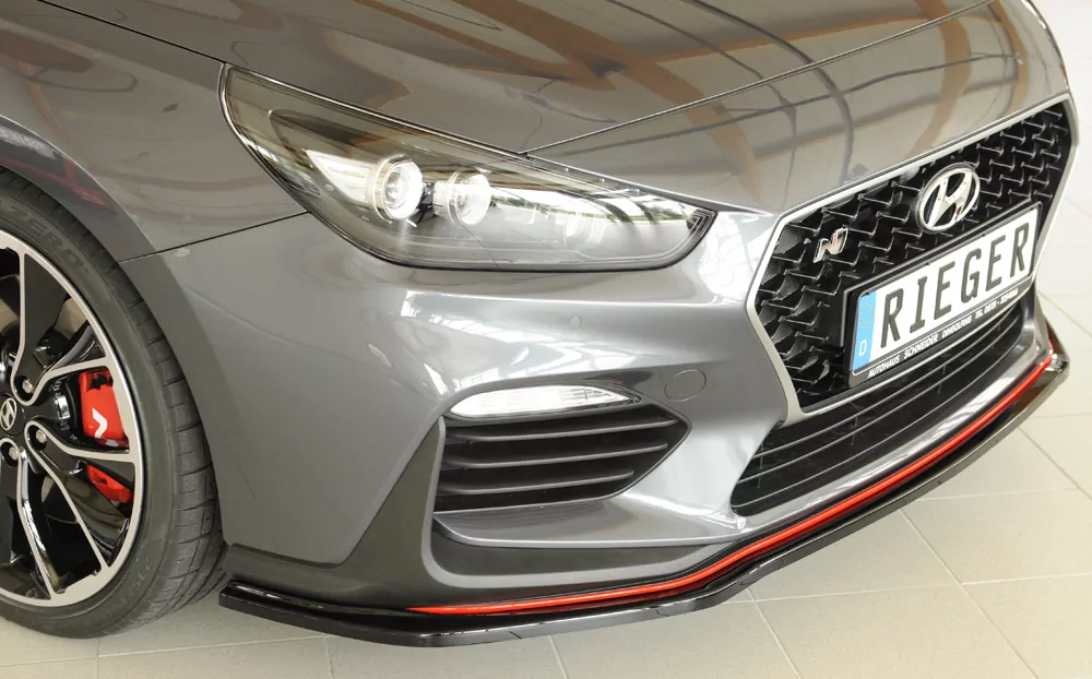Rieger Spoilerschwert glanz schwarz für Hyundai i30 N  (PDE) 5-tür. (Schrägheck) 07.17-12.20 (bis Facelift)