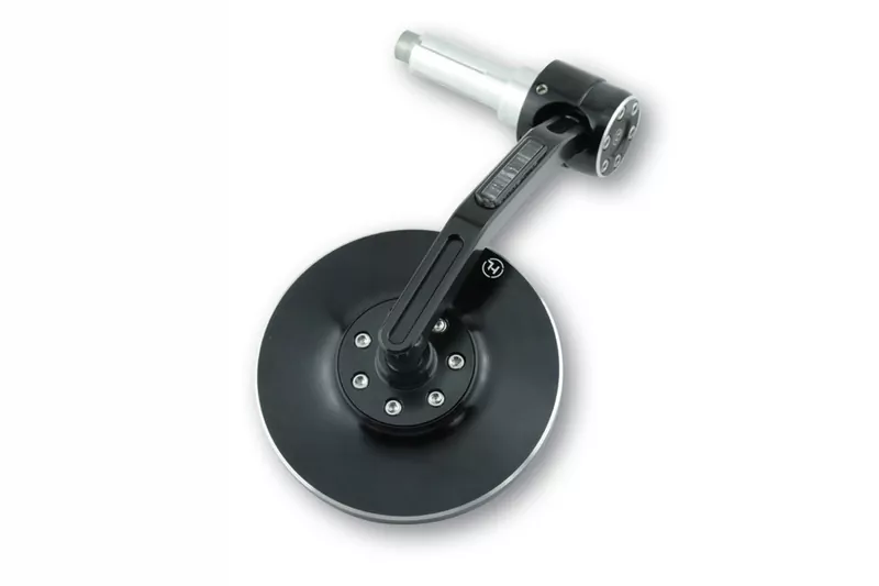 HIGHSIDER pro Bar End Mirror Conero Black With LED Indicator (1pc)