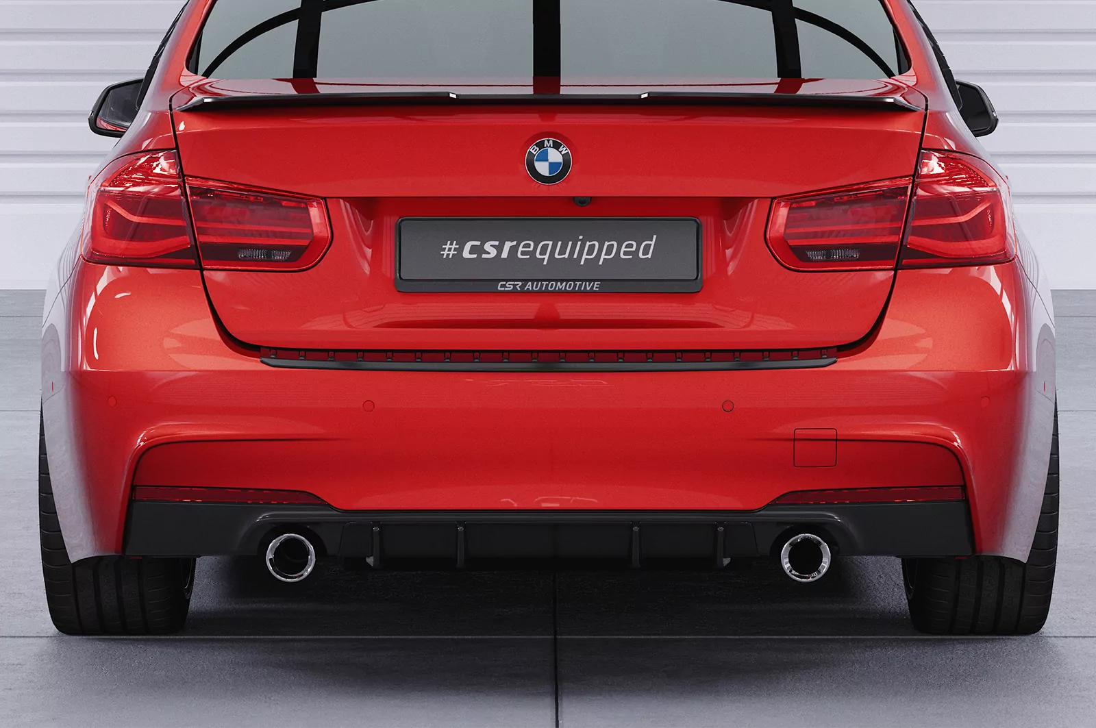 Heckflügel mit ABE für BMW 3er F30 HF600 Strukturiert (schwarz matt)