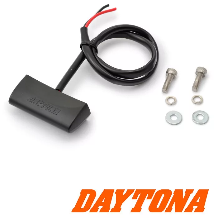 LED-Kennzeichenbeleuchtung Daytona | ABS | schwarz Maße: B 49 x H 14 x T 20 mm | E-geprüft