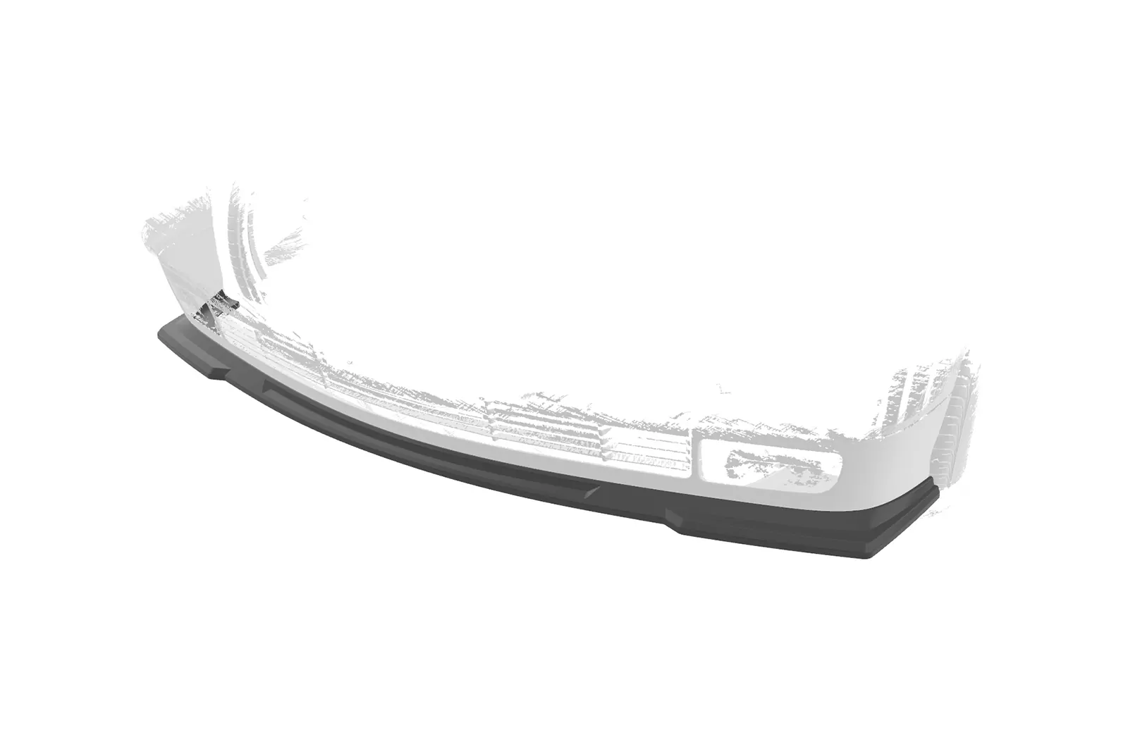 Cup-Spoilerlippe mit ABE für BMW 3er E36 Compact CSL818 Schwarz Strukturiert